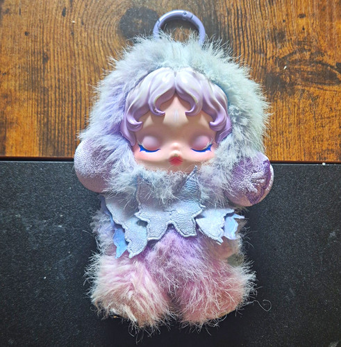 Skull panda clip plush - skull,