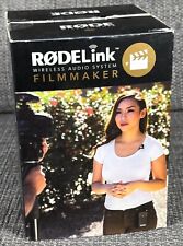 RODE Rodelink Wireless Lavalier Microphone FILMMAKER KIT, TX RX Mic - NEVER USED