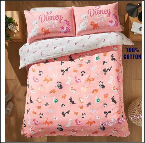 Disney cats double duvet cover - disney,