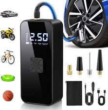 Car Tyre Inflator Cordless Digital USB Rechargeable Tire Air Compressor Pump UK