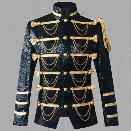 Mens glitter sequin hussar - glitter,