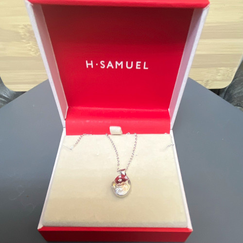 Samuel silver oval charm - samuel,