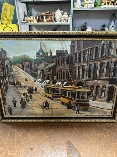 Vintage original framed - framed, oil
