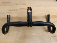 Massi Roadbike Drop Handlebars Black Alloy Bars 31.8 Including 90mm Stem