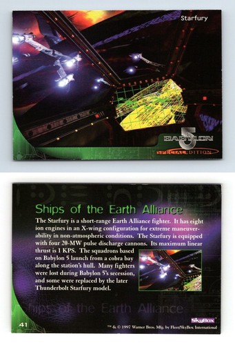 Starfury babylon 5 special - babylon,
