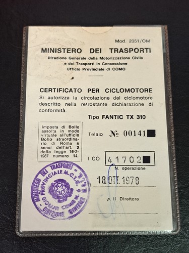 Original certified booklet - original,