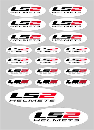 20x ls2 helmet vinyl stickers - 20x,