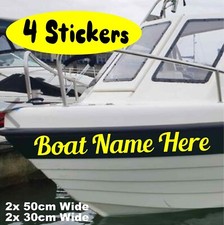 4 X Custom Personalised Boat