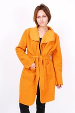 Mustard Yellow Boucle Coat