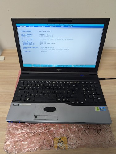 Fujitsu lifebook a532 - fujitsu,