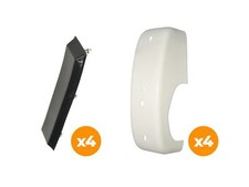 A Pair of Bumper Overriders & Impact Strips VW T2 Bay 1968 - 1972