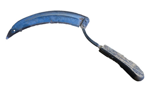 Vtg handheld scythe sickle - handheld,