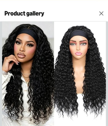 Water wave headband wig - 24",