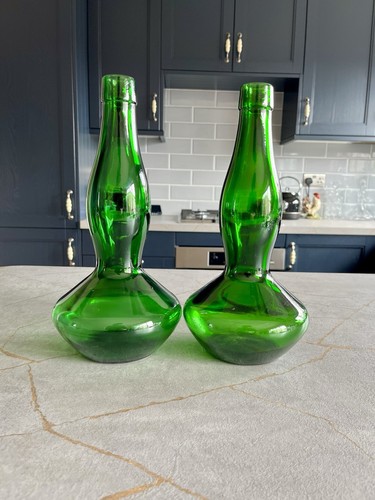 Set vintage green glass - set, of
