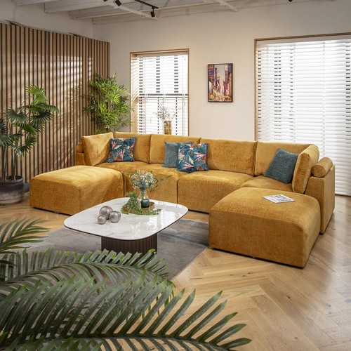 Seater shaped corner sofa - u,