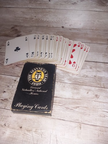 Vintage guinness playing cards - guinness,