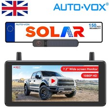 AUTO-VOX Solar3APlus MAX Wireless Reversing Camera &7.2" 1080P DVR Split Monitor