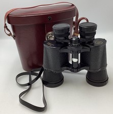 Charles Frank 8 x 40 Binoculars In Leather Case. VGC.