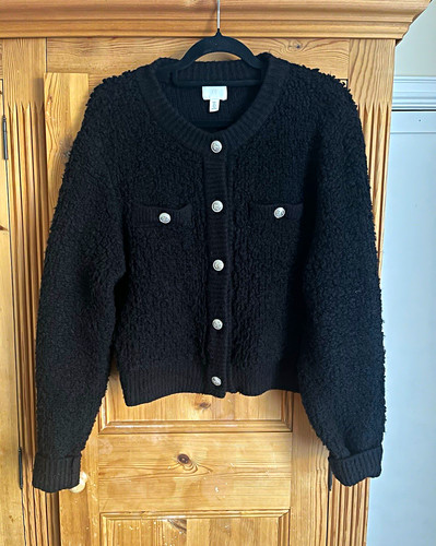 Black round neck long - h&m,