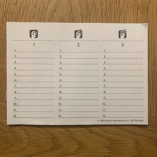 50 UNUSED 1993 SCATTERGORIES