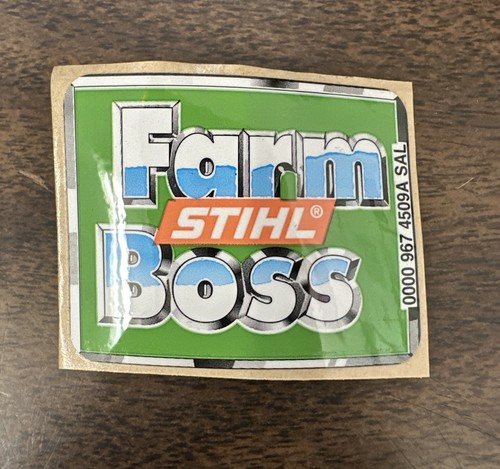 Stihl farm boss sticker oem - boss,