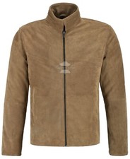 Mens Camel Brown Suede Leather