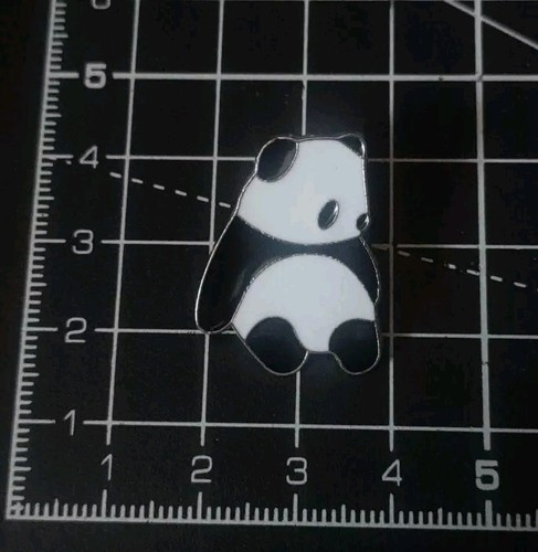 Panda enamel pin - enamel,
