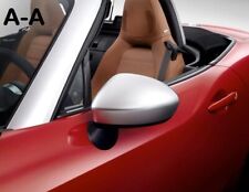 New Genuine OEM Fiat 124 Spider Mirror Covers - Satin Silver 71807602