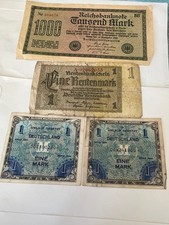 WW2 GERMAN BANK NOTES A 1000