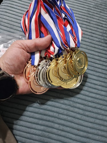 Award medals with ribbons - medals,