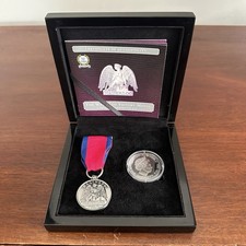 Waterloo silver proof coin - silver,