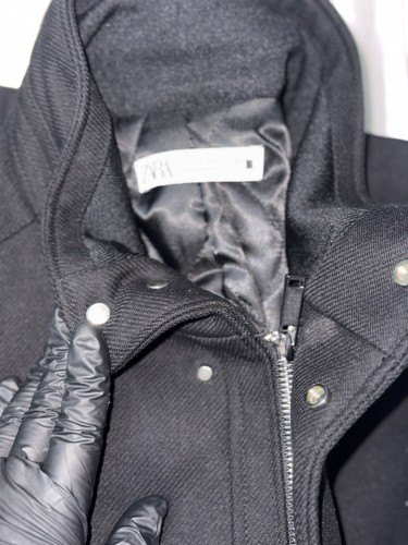 Zara men black coat size - black,