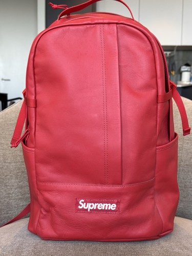 Supreme red leather - supreme, daypack
