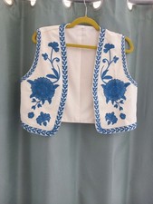 Vintage Looking Embroidered Waistcoat Boho Size L