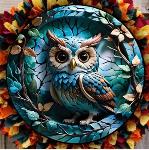 Owl suncatcher acrylic - owl,