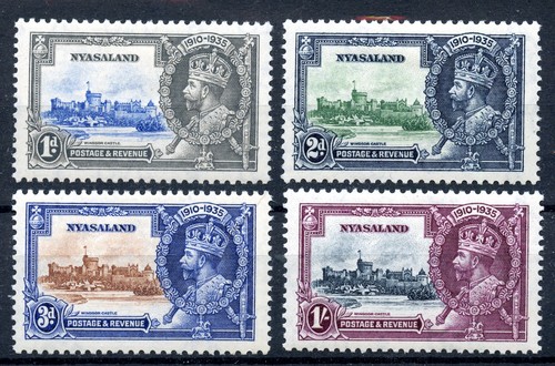 Nyasaland kgv 1935 - nyasaland, silver