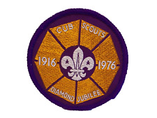 Vintage Boy Scouts Badge- CUB SCOUTS DIAMOND JUBILEE 1916-1976 Unused.