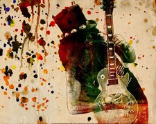 Slash Art Print, Guns n Roses