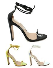 Ladies Thin Block Heels Lace