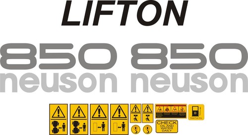 Neuson lifton 850 dumper decal - 850,