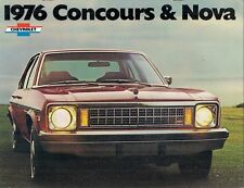 Chevrolet Nova & Concours 1976 USA Market Sales Brochure Sedan Hatchback Coupe