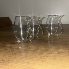 3 Lakeland Glass Port Sippers Unique Drinking Glasses with Built-In StrawVintage