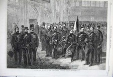 Old Antique Print 1861