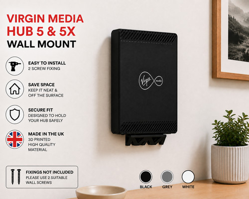 Virgin media hub - 5x, wall
