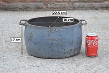 Old cast iron cauldron pot - cauldron,