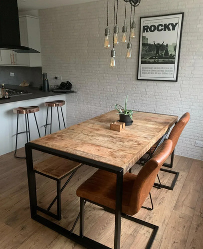 New industrial rustic - industrial, wooden