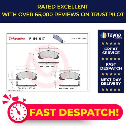 Brake pads set fits - brake,