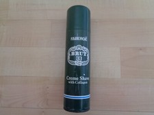 VINTAGE FABERGE BRUT 33 CREME SHAVE WITH COLLAGEN - 200ml, VERY RARE (U S E D)