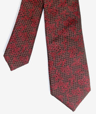 Mens silk tie Floral skinny