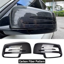 Carbon Fiber Wing Mirror Cover Cap For Mercedes Benz A C S Class W176 W204 W221